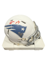 Load image into Gallery viewer, Drake Maye New England Patriots Autographed Fanatics Authentic Riddell Speed Mini Helmet