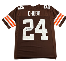 Load image into Gallery viewer, Cleveland Browns Nick Chubb Hand Signed Autographed Custom Jersey JSA COA