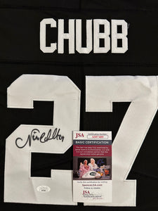 Georgia Bulldogs Nick Chubb Hand Signed Autographed Custom Jersey JSA COA