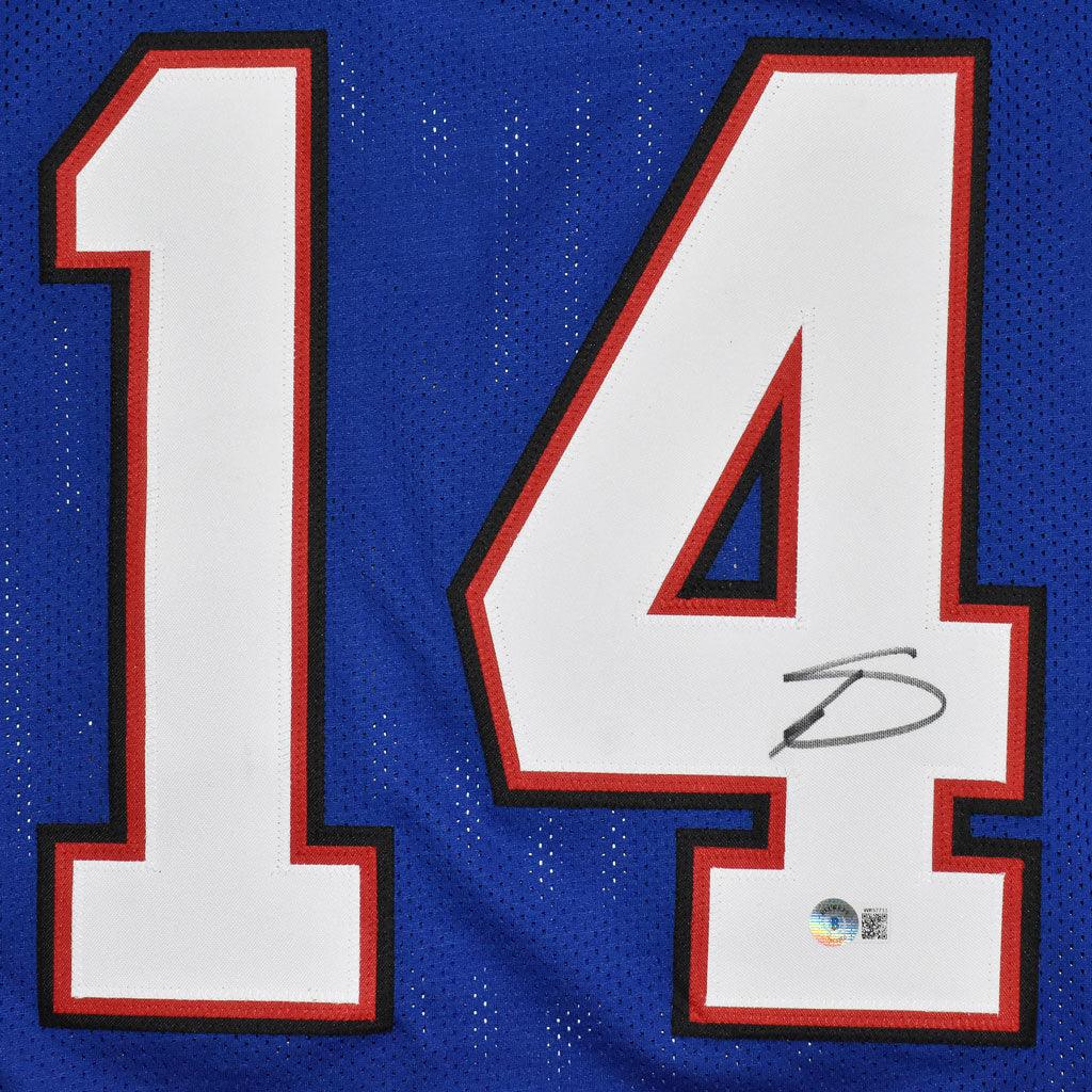 Buffalo Bills Stefan Diggs Hand Signed Autographed Custom Blue Jersey with Beckett COA