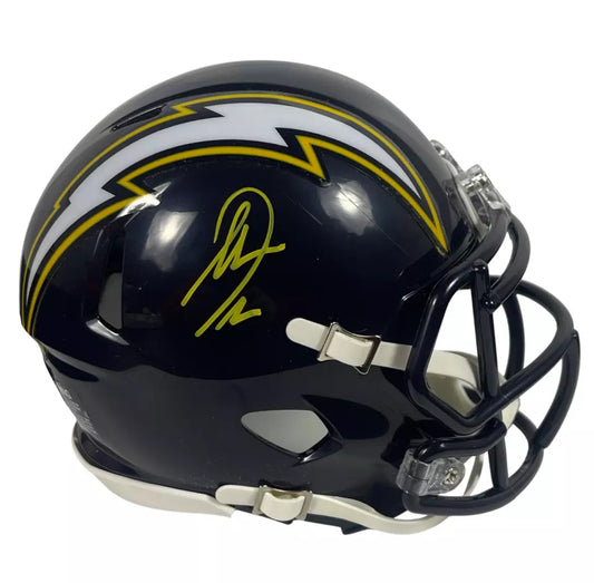 San Diego Chargers Antonio Gates Hand Signed Autographed Mini Helmet BAS COA