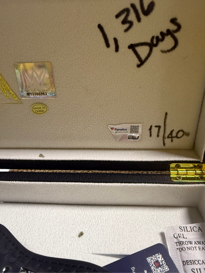 WWE Signed Autographed Roman Reigns WrestleMania 40 Mini Belt Rare LE /40 Auto