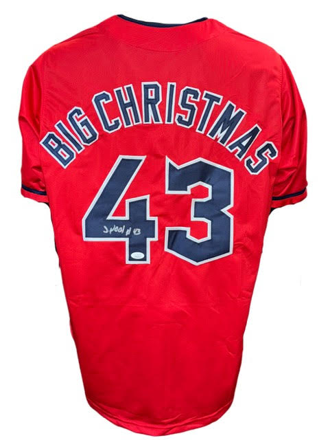 Cleveland Guardians Jhonkensy Noel "Big Christmas" Hand Signed Autographed Custom Red Jersey With JSA COA