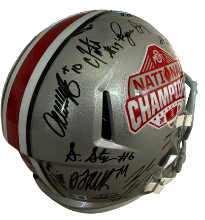 2024 The Ohio State Buckeyes National Champions Team Signed Replica Full Size Helmet BAS, Swau COA