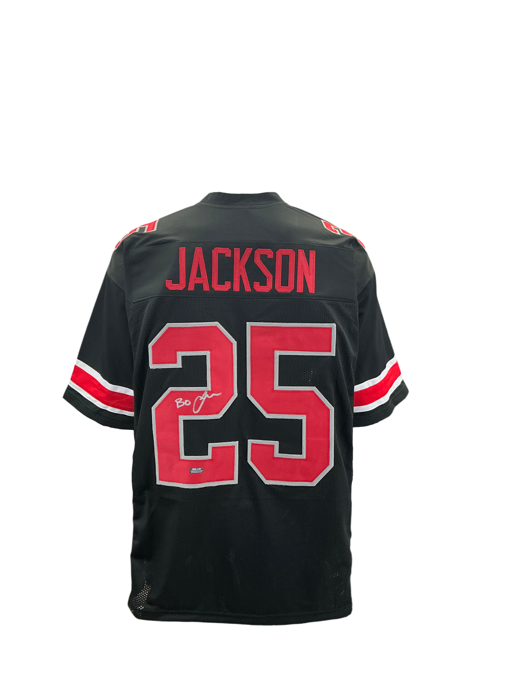 Bo Jackson Signed Autographed Ohio State Black Custom Jersey Prime Time Witness COA