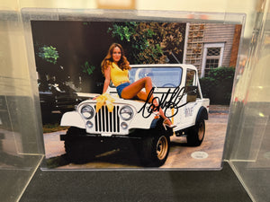 Dukes of Hazards Catherine Bach Hand Signed Autographed 8x10 Photo JSA COA