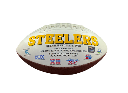 Will Howard Signed Autographed Steelers Logo Football PROVA COA