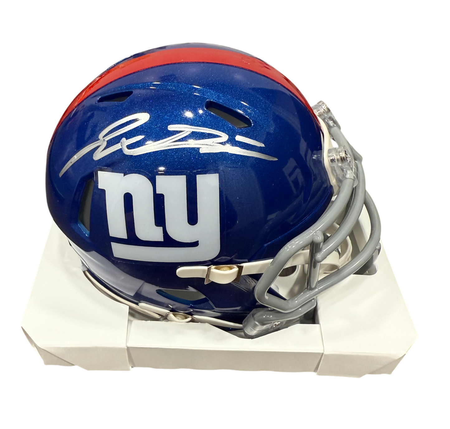 Jaxson Dart Signed Autographed New York Giants Speed Mini Helmet Fanatics COA