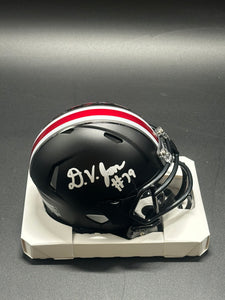 The Ohio State University Buckeyes Dawand Jones Signed Mini Helmet Five Star COA