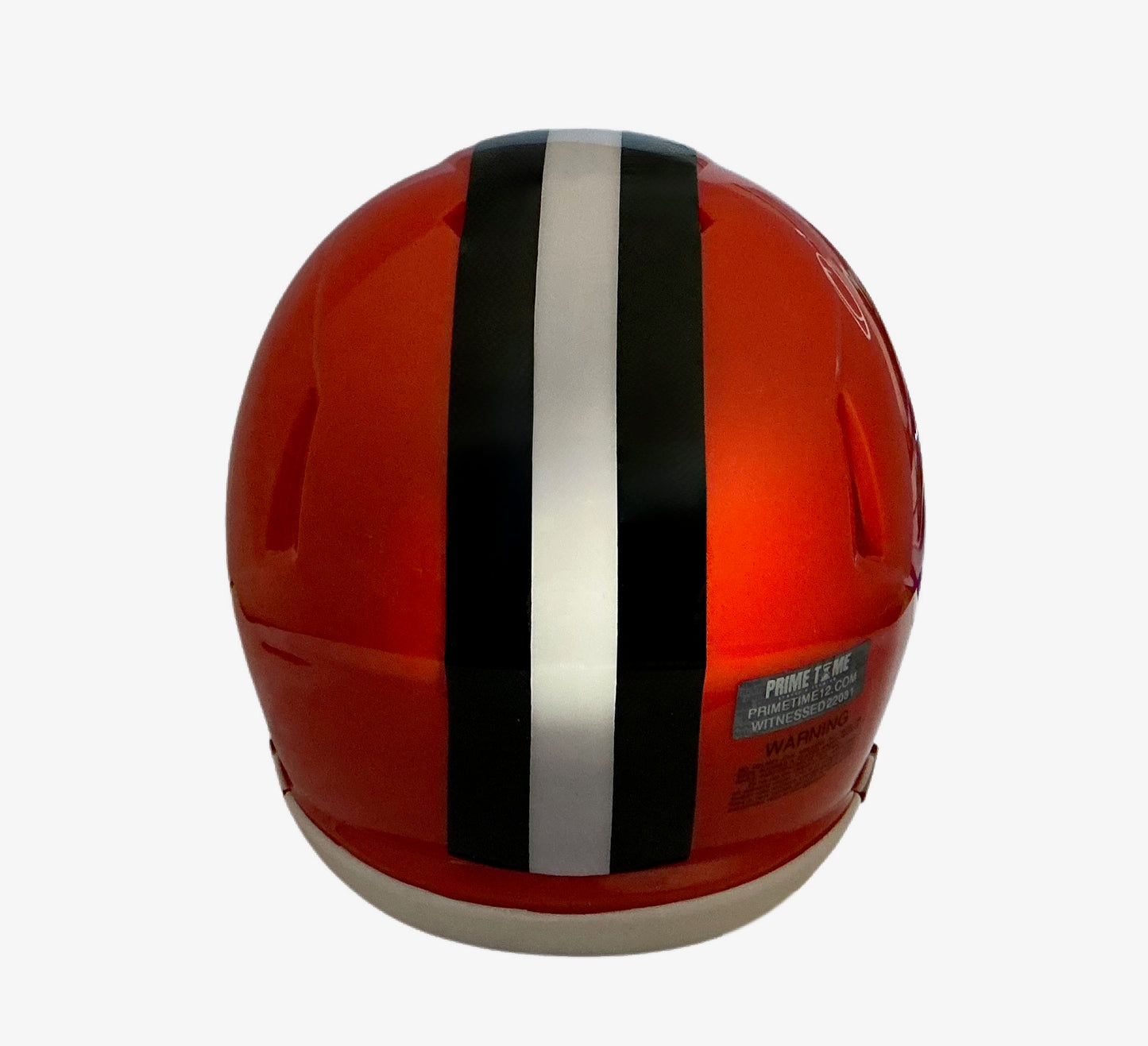 Ozzie Newsome Signed Autographed Cleveland Browns Orange Mini Helmet Signed in White with HOF99 Inscription includes COA