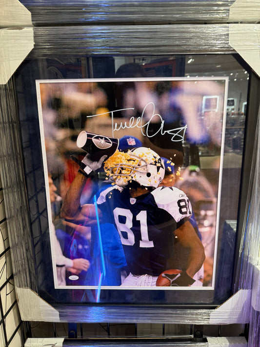 Dallas Cowboys Terrell Owens Signed Autographed 16x20 Photo Custom Framed JSA COA
