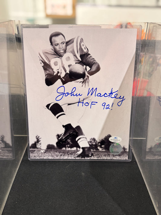 Indianapolis Colts John Mackey Hand Signed Autographed 8x10 certified COA
