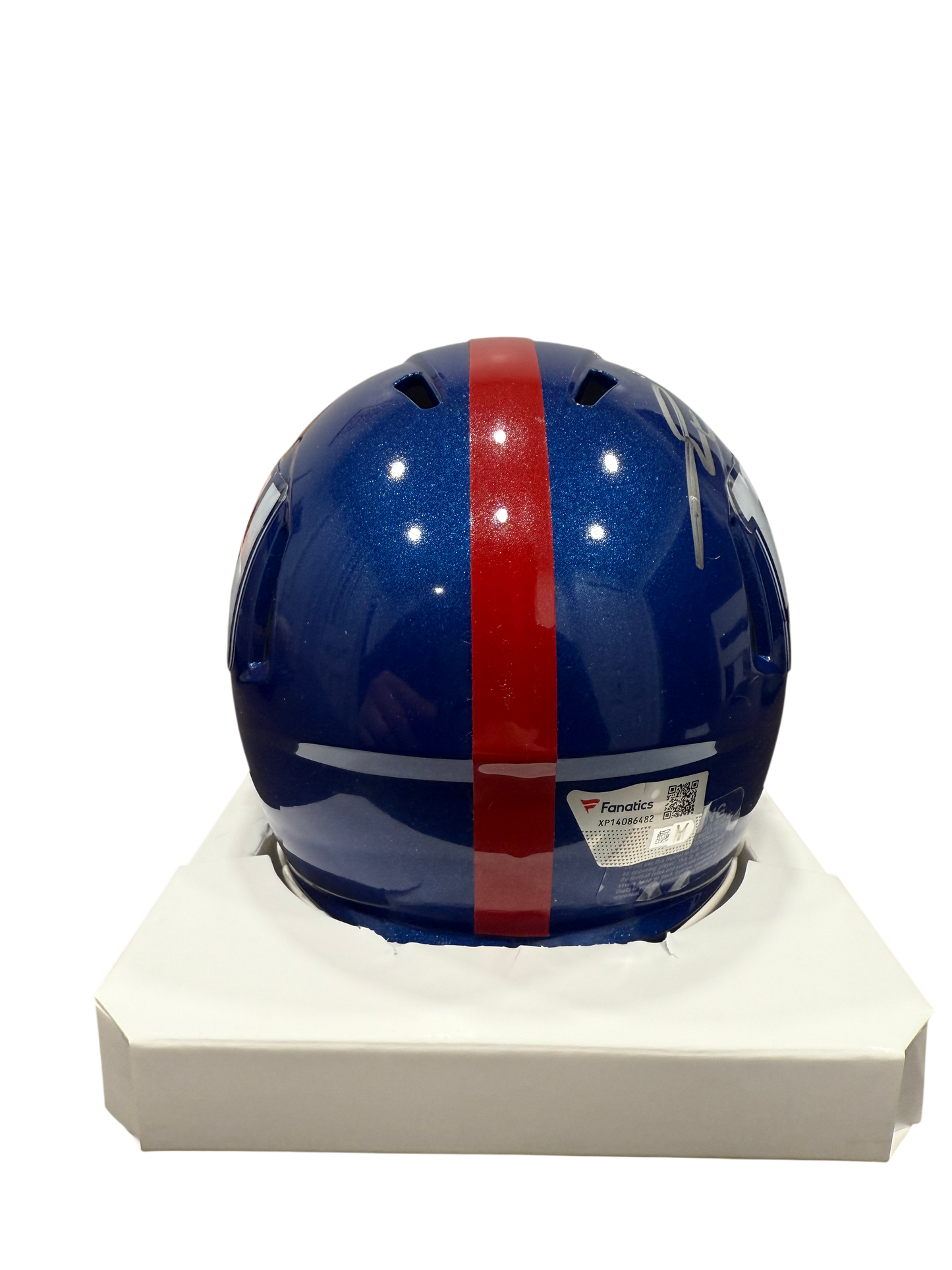 Jaxson Dart Signed Autographed New York Giants Speed Mini Helmet Fanatics COA