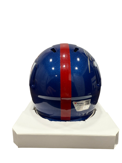 Jaxson Dart Signed Autographed New York Giants Speed Mini Helmet Fanatics COA