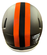 Load image into Gallery viewer, Carson Schwesinger Signed Autographed Cleveland Browns 2025 Alt Alpha Dawg Mini Helmet Signed in Orange includes COA