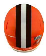 Load image into Gallery viewer, Carson Schwesinger Signed Autographed Cleveland Browns Current Style Orange Mini Helmet Signed in Black includes COA