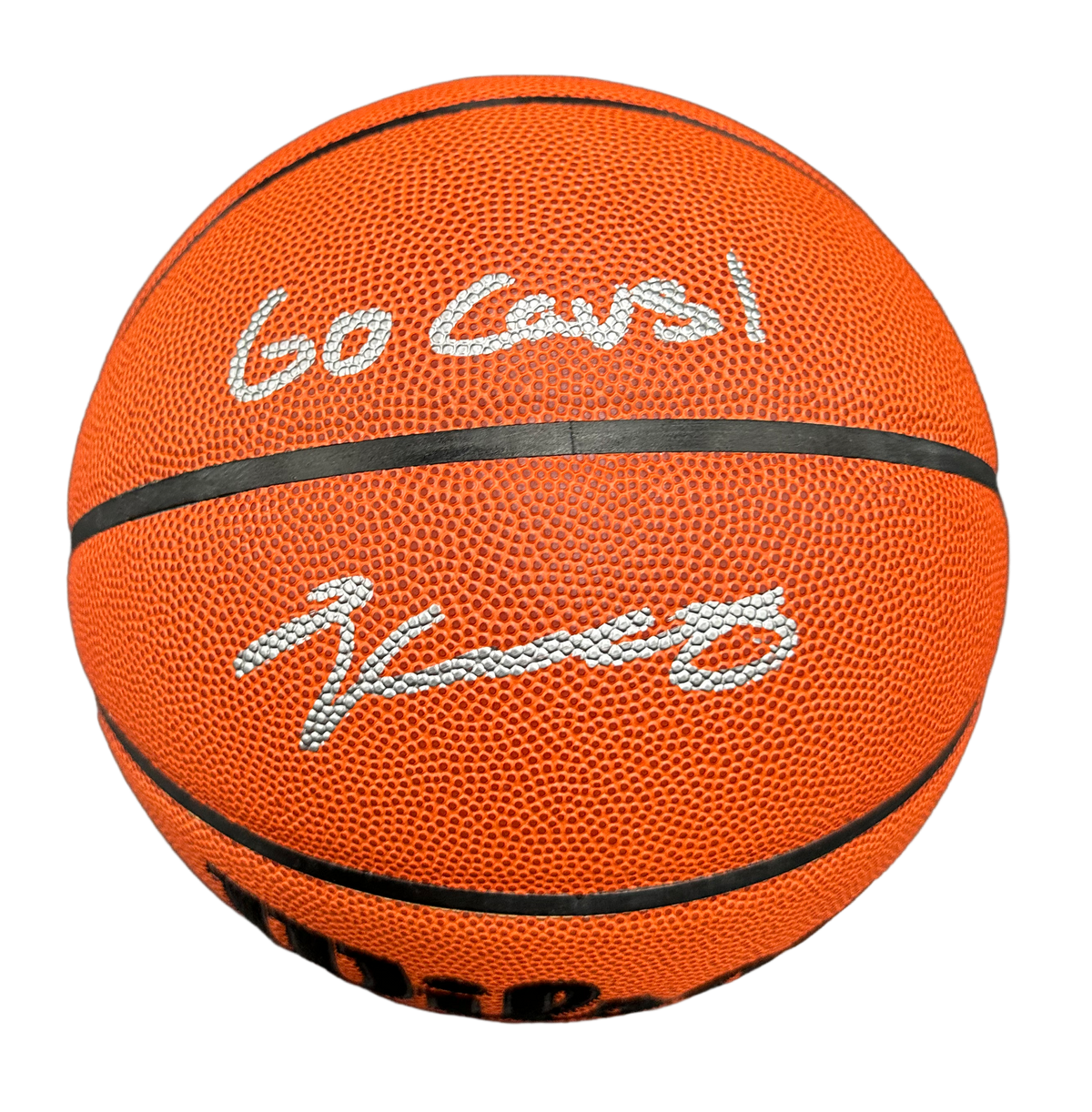 Cleveland Cavaliers Isaac Okoro Hand Signed Autographed Basketball “Go Cavs” Inscription Beckett COA