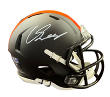Load image into Gallery viewer, Carson Schwesinger Signed Autographed Cleveland Browns 2025 Alt Alpha Dawg Mini Helmet Signed in White includes COA