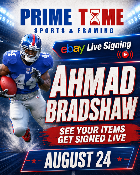 Ahmad Bradhsaw Mail-in Ticket for Private Signing on 1 Item YOU WILL NOT MEET AHMAD BRADHSAW