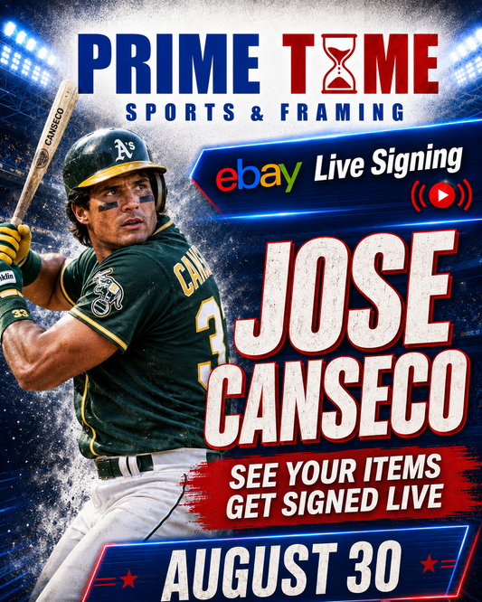 Jose Canseco Mail-in Ticket for Private Signing on 1 Item YOU WILL NOT MEET Jose Canseco