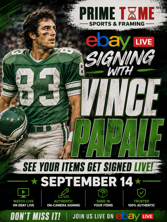 Vince Papale Mail-in Ticket for Private Signing on 1 Item YOU WILL NOT MEET Vince Papale