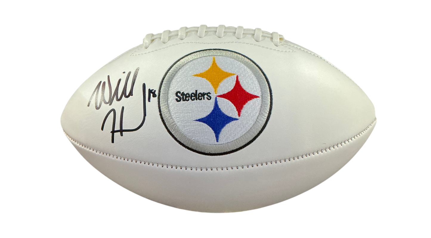 Will Howard Signed Autographed Steelers Logo Football PROVA COA
