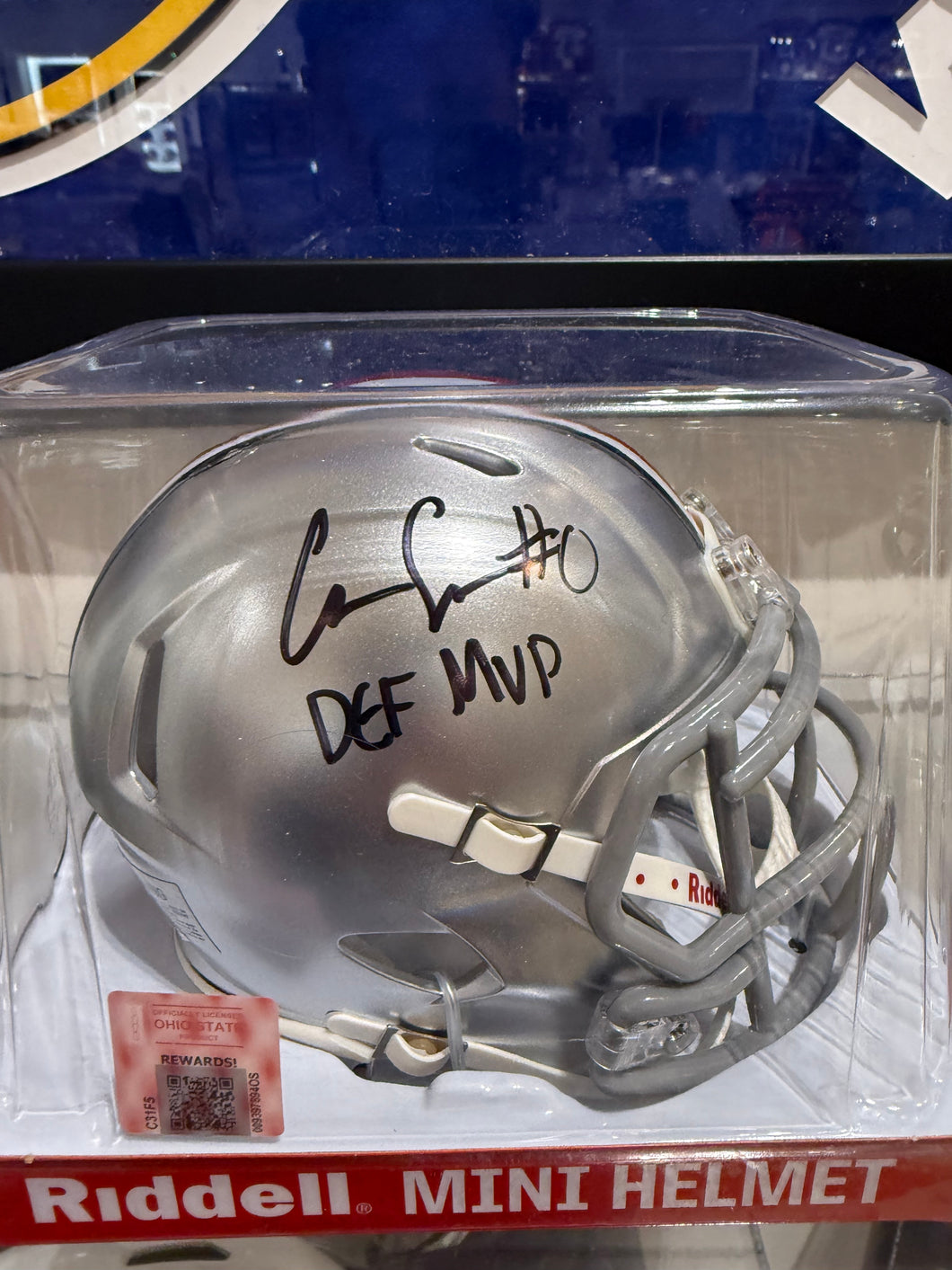 The Ohio State Buckeyes Cody Simon Signed Autographed Mini Helmet COA