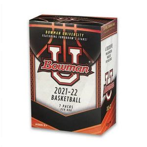 2021-22 Topps Bowman University Basketball Blaster Box Trading Cards