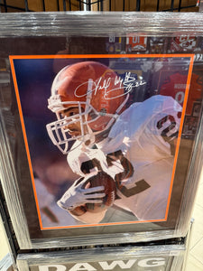 Cleveland Browns Signed Autographed 16x20 Photo Custom Framed JSA COA
