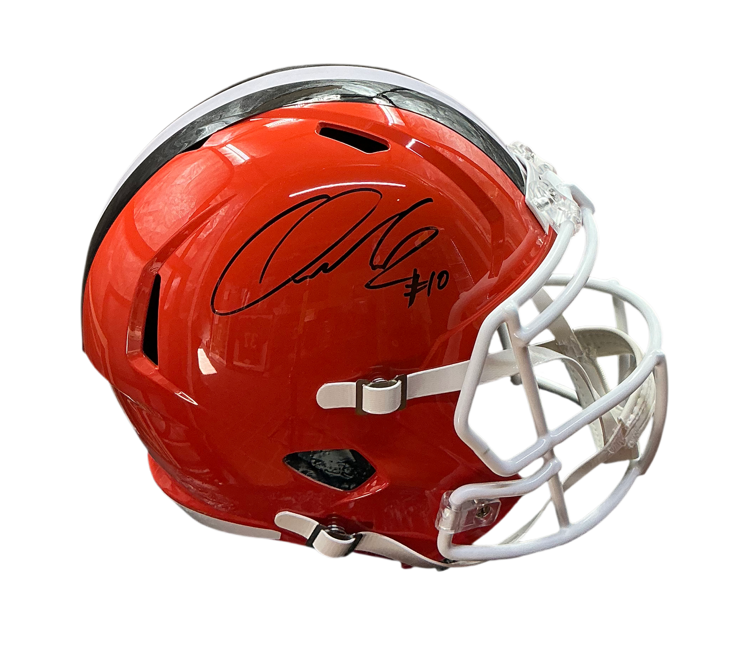Quinshon Judkins Signed Autographed Cleveland Browns Speed Replica Helmet Prime Time Witness COA