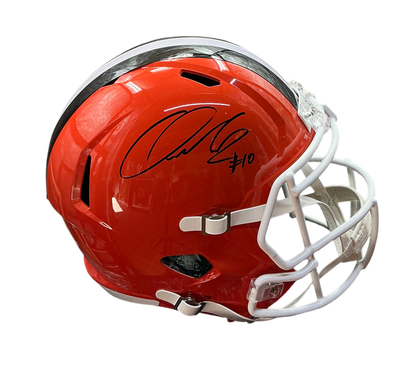 Quinshon Judkins Signed Autographed Cleveland Browns Speed Replica Helmet Prime Time Witness COA