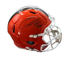 Load image into Gallery viewer, Quinshon Judkins Signed Autographed Cleveland Browns Speed Replica Helmet Prime Time Witness COA