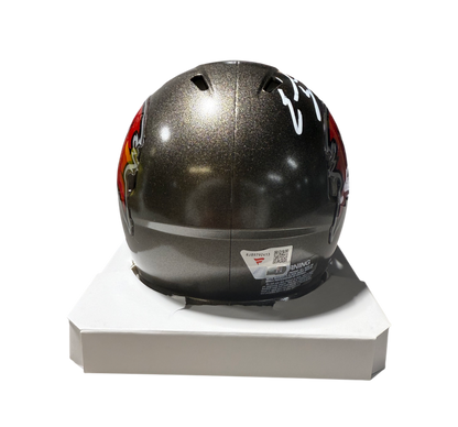 Emeka Egbuka Signed Autographed Buccaneers Mini Helmet Fanatics COA