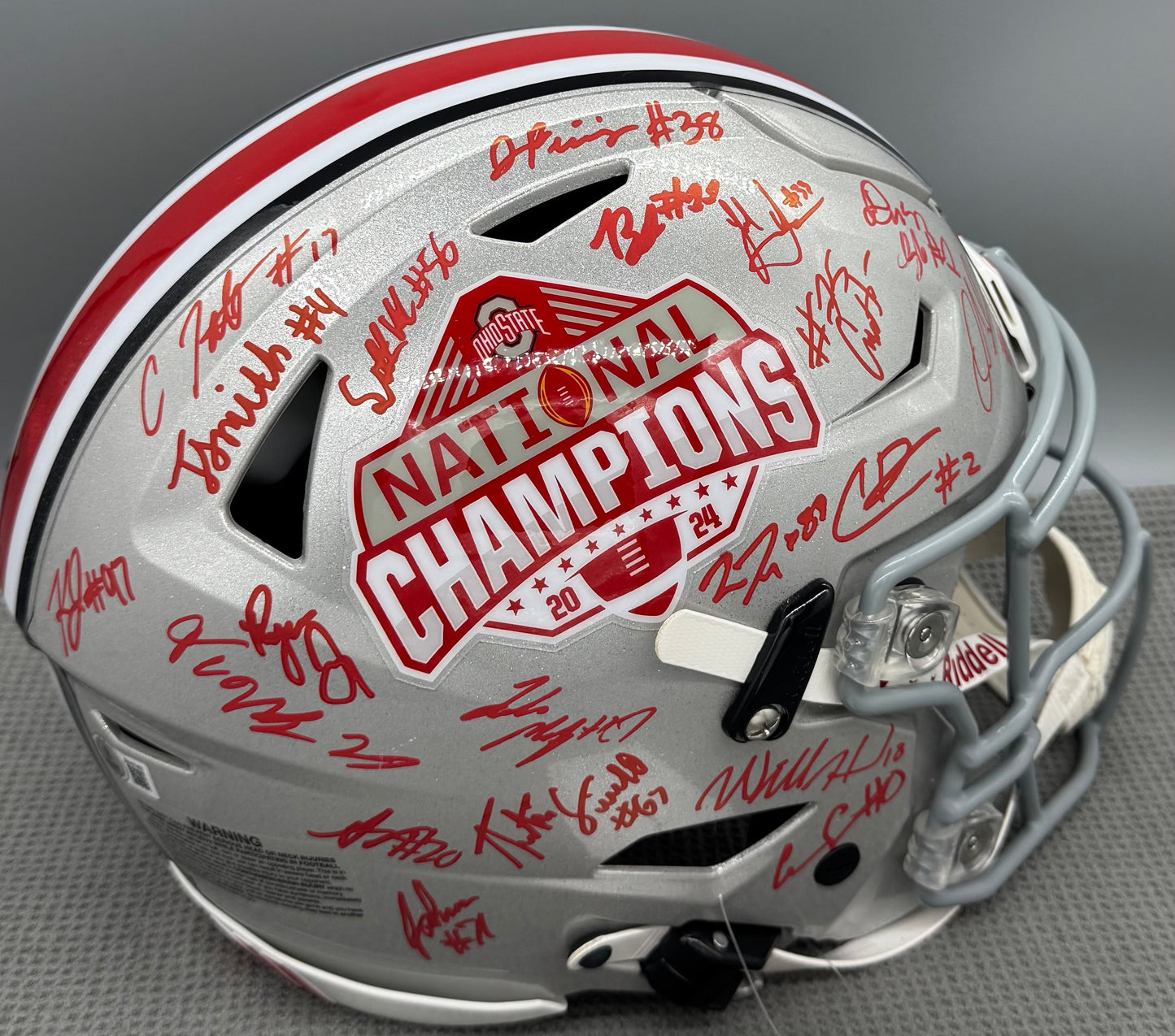 2024 The Ohio State Buckeyes National Champions Team Signed Authentic Speed Flex Full Size Helmet BAS, Swau COA