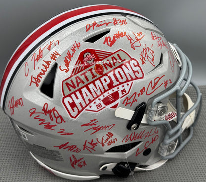 2024 The Ohio State Buckeyes National Champions Team Signed Authentic Speed Flex Full Size Helmet BAS, Swau COA