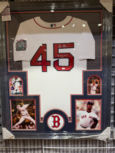 Boston Redsox Pedro Martinez Signed Autographed Jersey Custom Framed COA