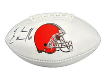 Load image into Gallery viewer, Cleveland Browns Josh Cribbs Hand Signed Autographed White Panel Football with JSA COA