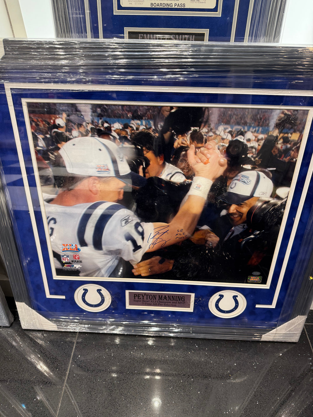 Indianapolis Colts Peyton Manning Signed Autographed 16x20 Photo Custom Framed COA