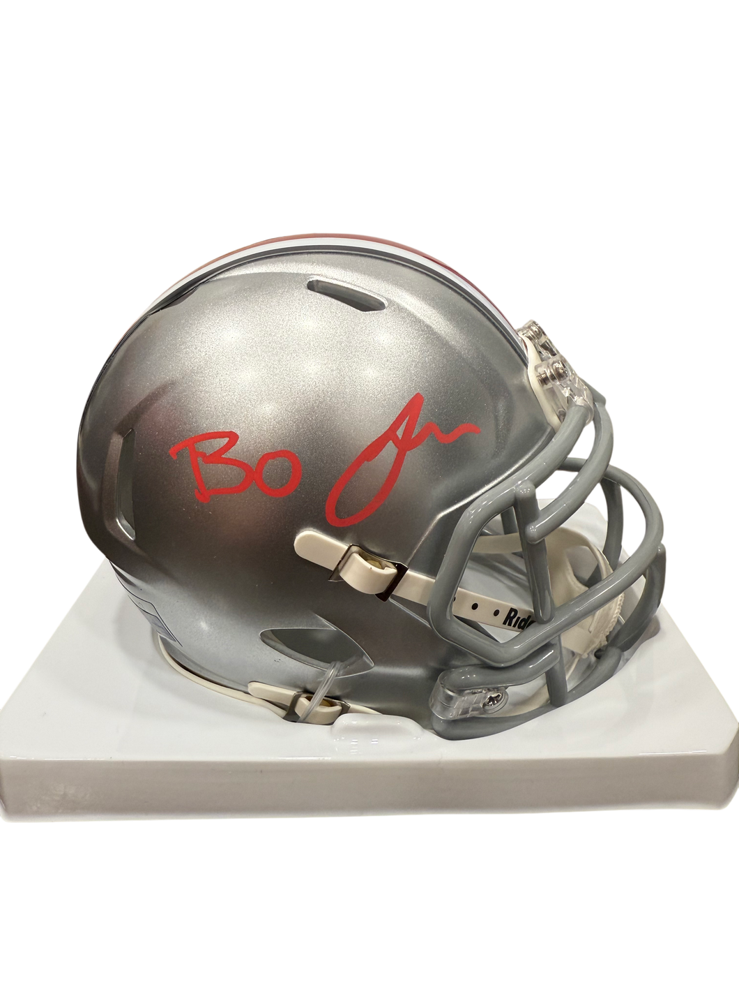 Bo Jackson Signed Autographed Ohio State Mini Helmet Prime Time Witness COA