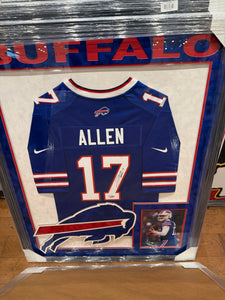 Buffalo Bills Josh Allen Signed Autographed Authentic Jersey Custom Framed COA