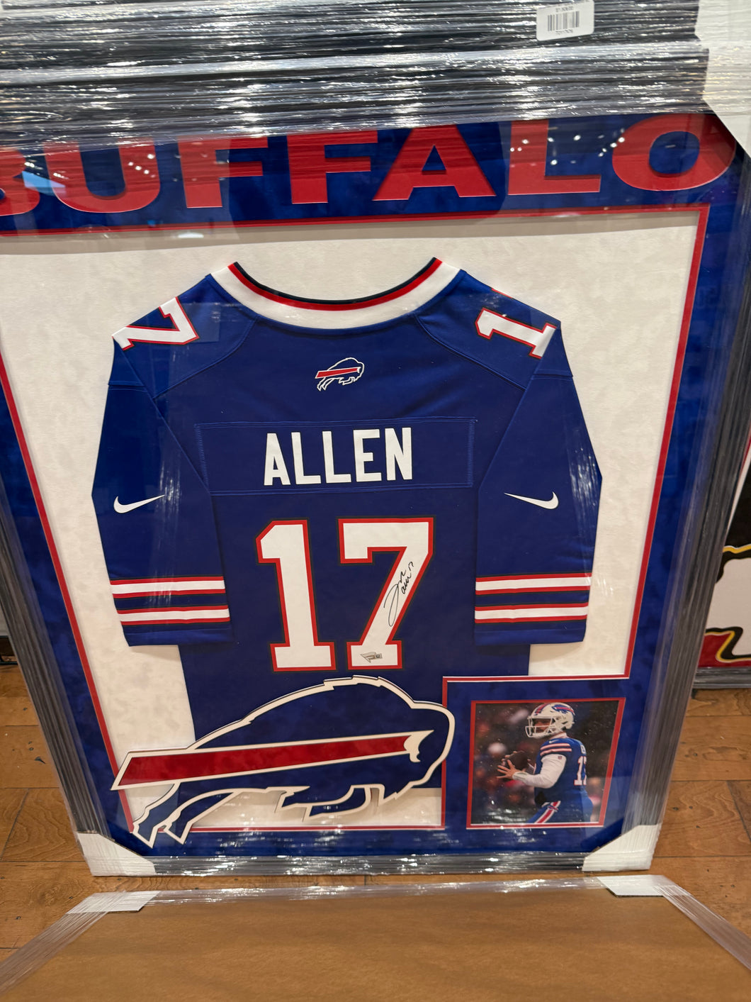 Buffalo Bills Josh Allen Signed Autographed Authentic Jersey Custom Framed COA