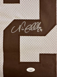 Cleveland Browns Nick Chubb Hand Signed Autographed Custom Jersey JSA COA