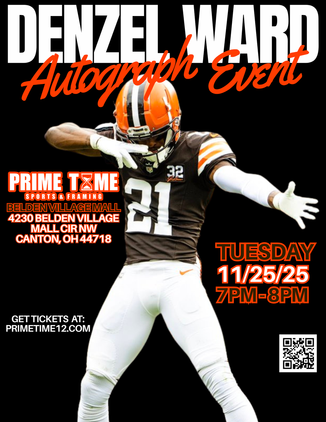 DENZEL WARD Pre-Sale LIMITED COMBO GET ANY 1 ITEM SIGNED & PHOTO OP