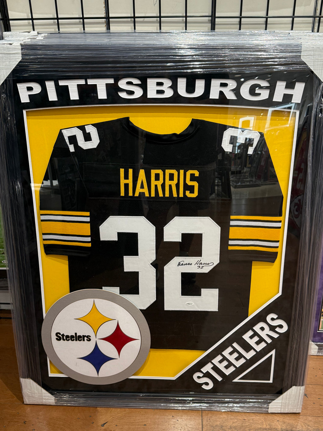 Pittsburgh Steelers Franco Harris Signed Autographed Custom Jersey Custom Framed COA
