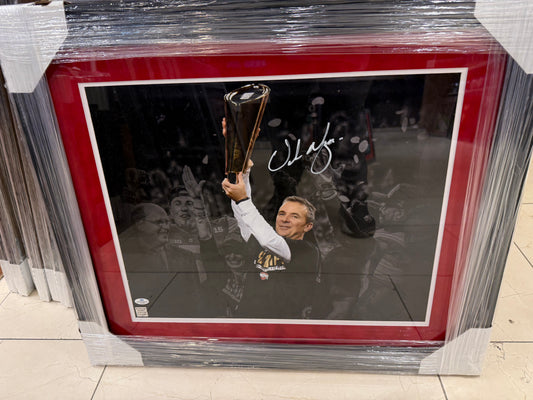 The Ohio State Buckeyes Urban Meyer Signed Autographed 16x20 Photo Custom Framed COA