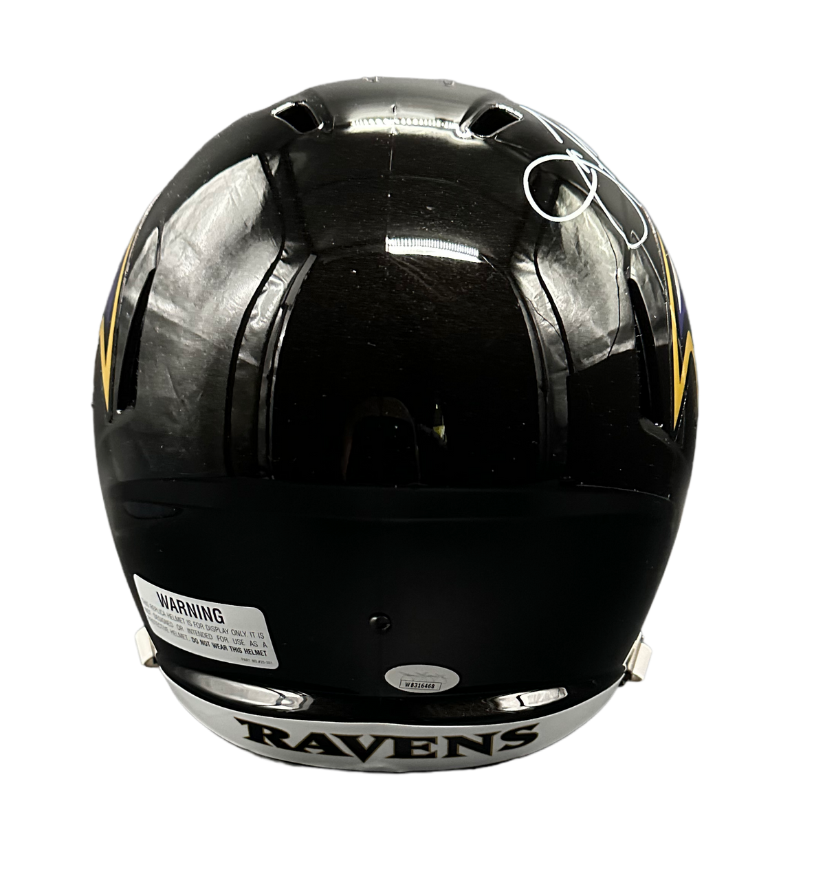 Baltimore Ravens Joe Flacco Hand Signed Autographed Full-Size Replica Helmet with SB XLVII MVP Inscription Includes JSA COA