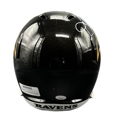 Baltimore Ravens Joe Flacco Hand Signed Autographed Full-Size Replica Helmet with SB XLVII MVP Inscription Includes JSA COA