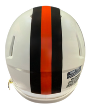 Load image into Gallery viewer, Carson Schwesinger Signed Autographed Cleveland Browns White Alternate Mini Helmet Signed in Orange includes COA