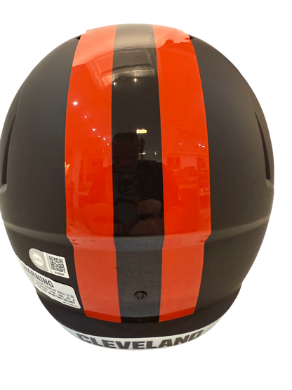 Quinshon Judkins Signed Autographed Cleveland Browns Alpha Dawg Speed Replica Helmet Beckett COA
