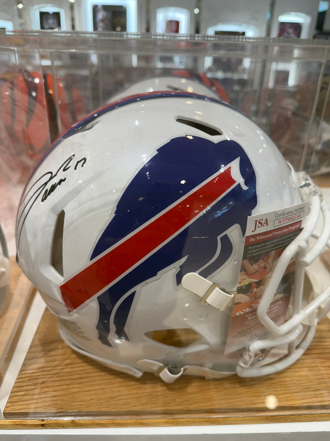 Buffalo Bills Josh Allen Signed Autographed Full Size Replica Helmet JSA COA